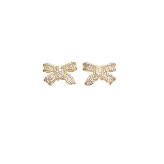 Gold “Girlala Bow Earrings”