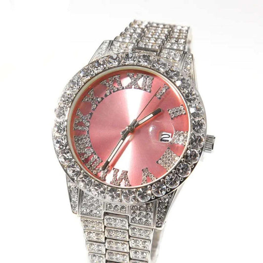Pink Diamond Circle Watch
