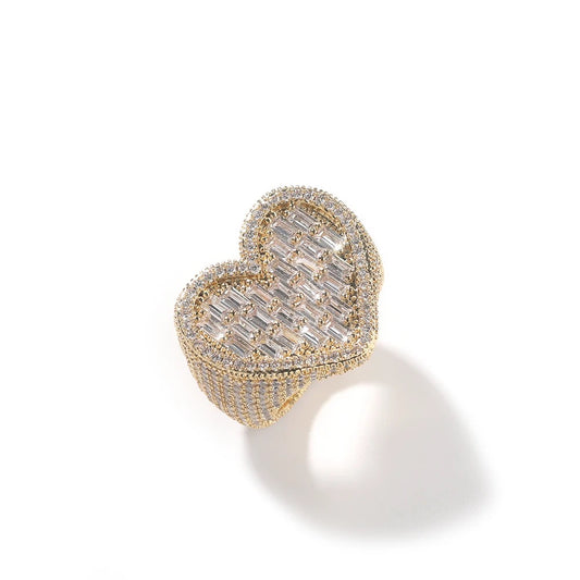 Shattered Heart Ring "Gold"
