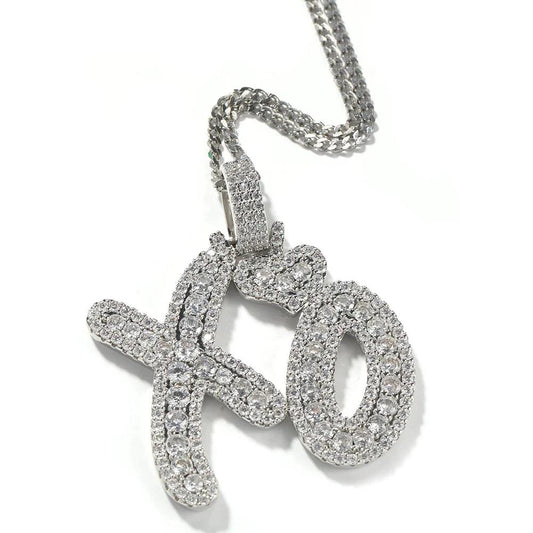 XO Heart Necklace "Silver"