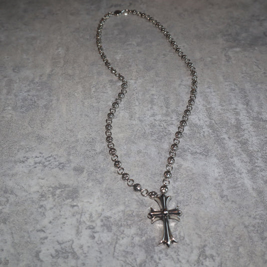 Bubble Cross Necklace