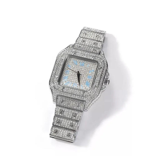 Blue Face Luxury Diamond Watch