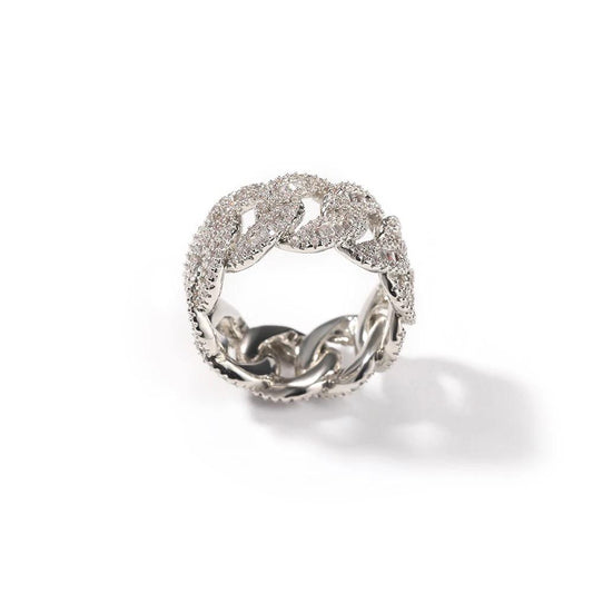 Diamond Rope Ring "Silver"