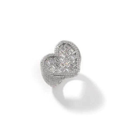 Shattered Heart Ring "Silver"