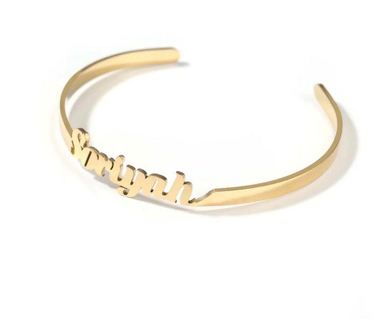 Adjustable Custom Bangle Bracelet